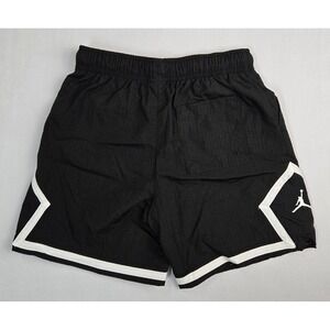 Jordan Boys Black Diamond Woven Shorts Mesh Lined 95D825-023 Size Small 8-10Y